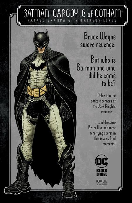 Batman Gargoyle Of Gotham #1 Second Printing DC Comics Comic Book