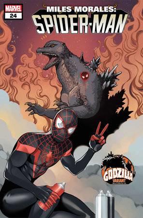 Miles Morales Spider-man #24 Romy Jones Godzilla Var Marvel Prh Comic Book Marvel Prh Comic Book 2024