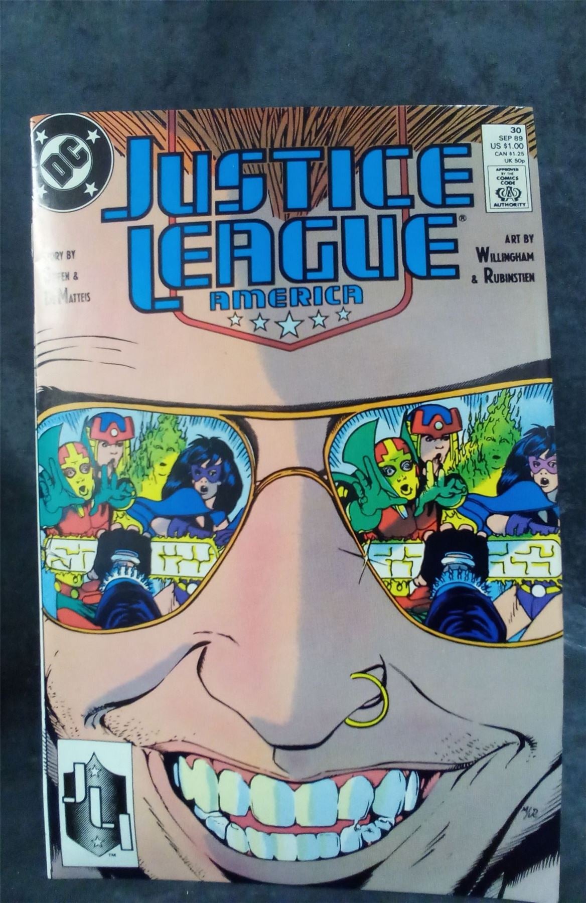 Justice League America #30 Direct Edition 1989 DC Comics Comic Book
