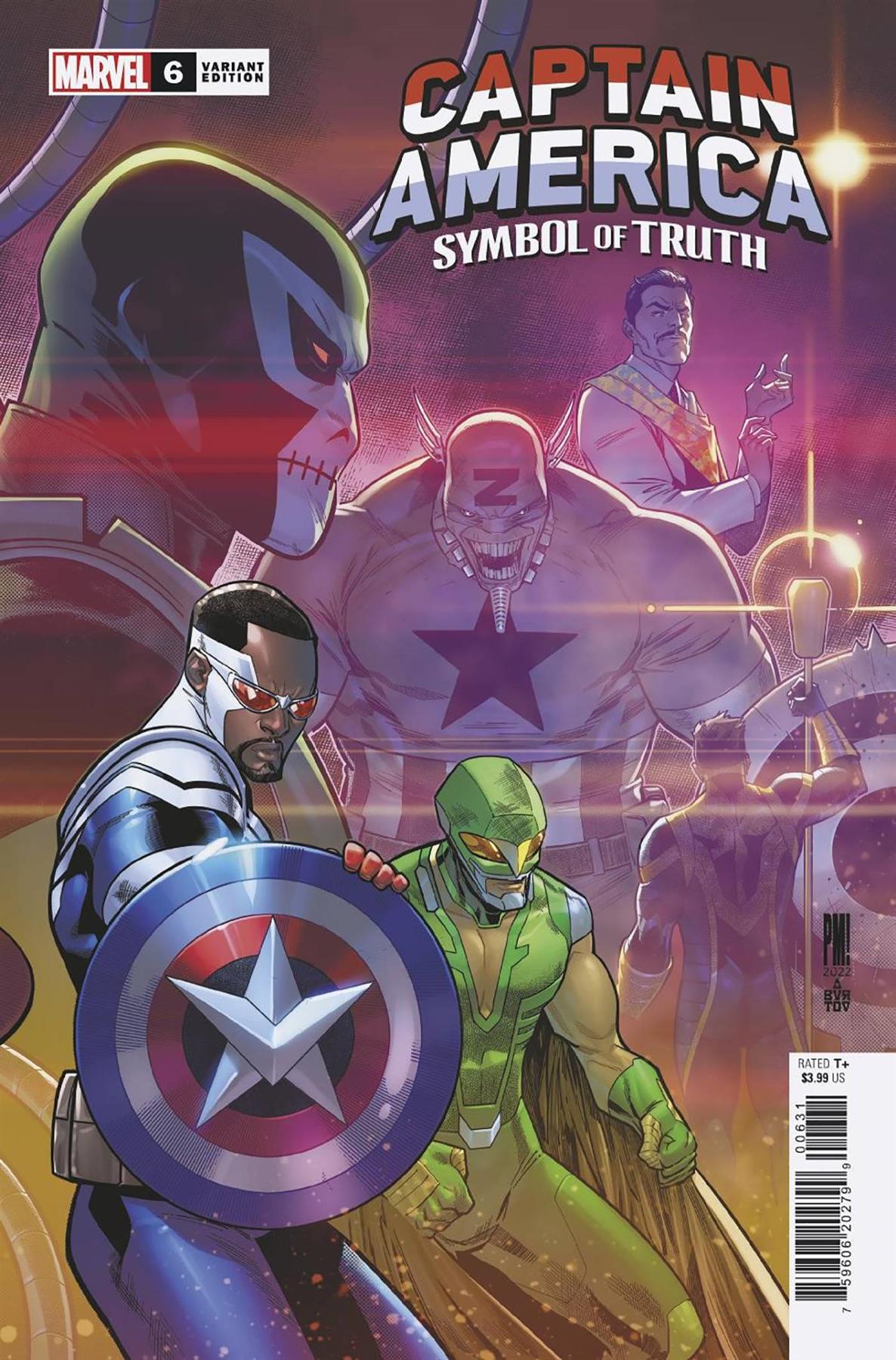 Captain America Symbol Of Truth #6 Medina Connecting Cover V (Medina Connecting Cover Var) Marvel Prh Comic Book 2022