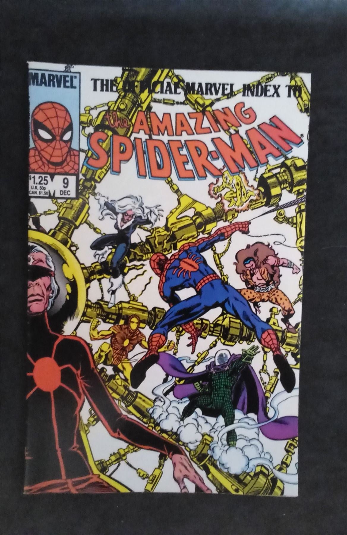 The Official Marvel Index to the Amazing Spider-Man #9 1985 marvel Comic Book