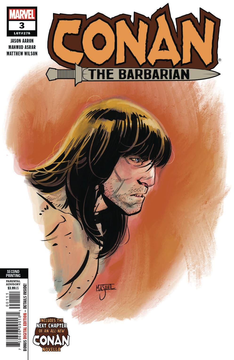Conan The Barbarian #3 2nd Ptg Asrar Var Marvel Comics Comic Book