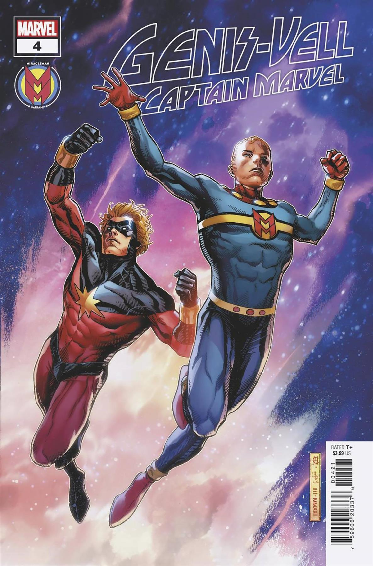 Genis-vell Captain Marvel #4 (Cheung Miracleman Var) Marvel Prh Comic Book 2022