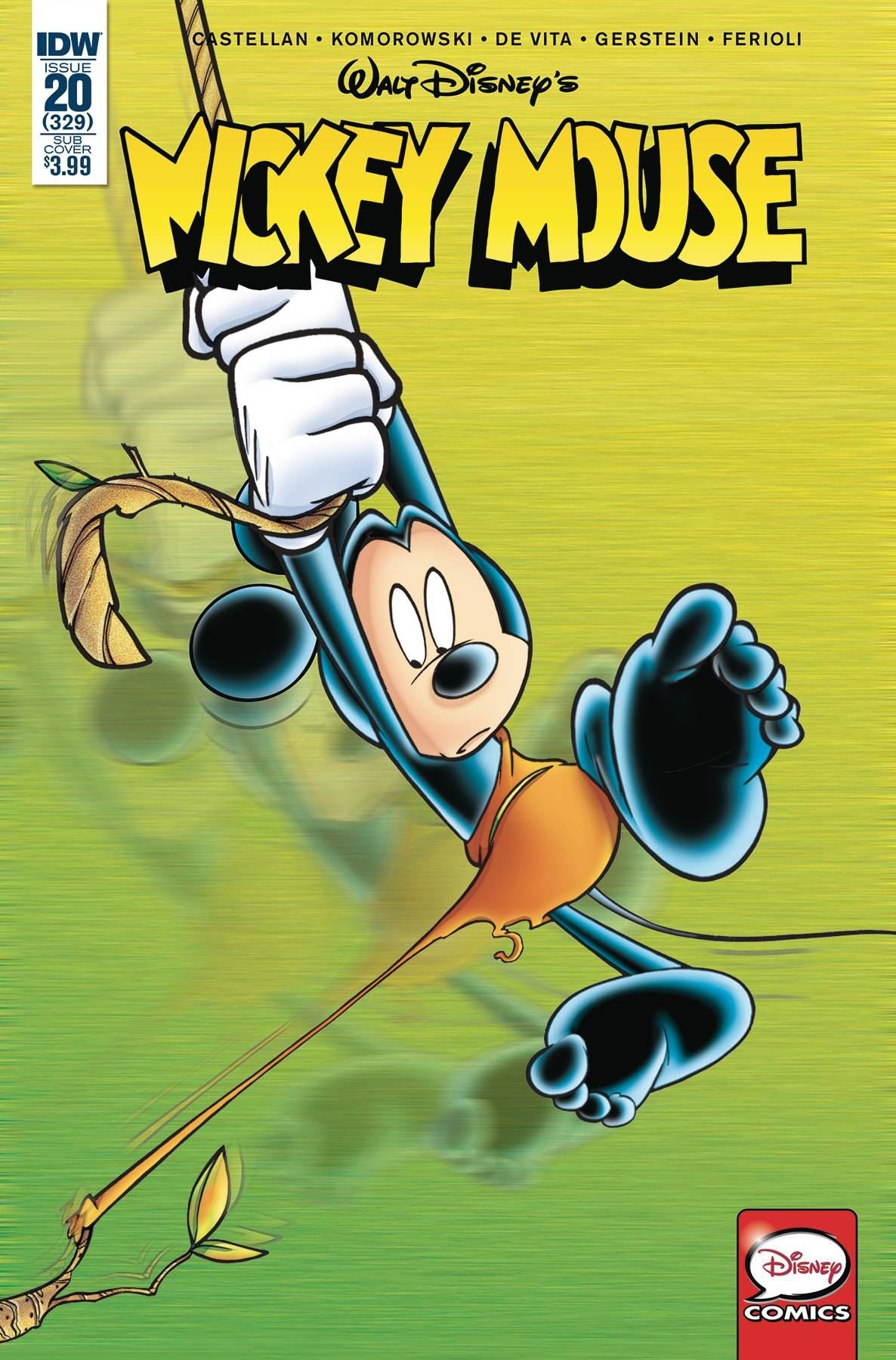 Mickey Mouse #20 Subscription Var (Subscription Var) Idw Publishing Comic Book