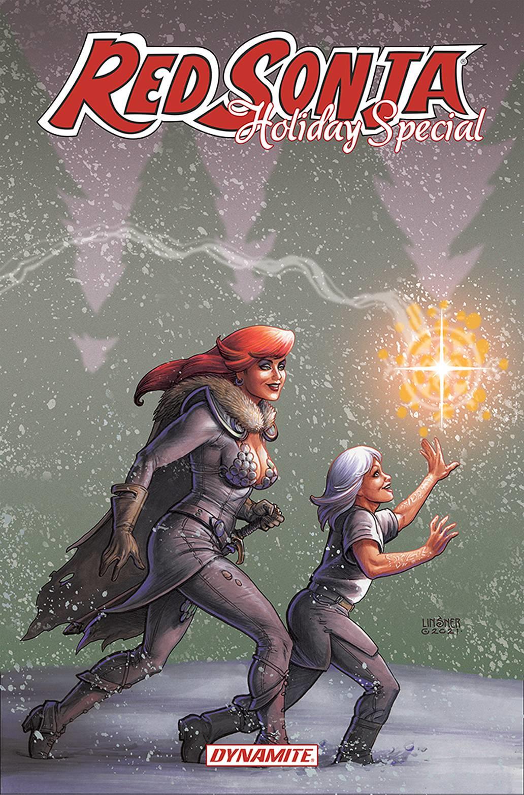 Red Sonja 2021 Holiday Sp Cvr B Linsner Dynamite Comic Book