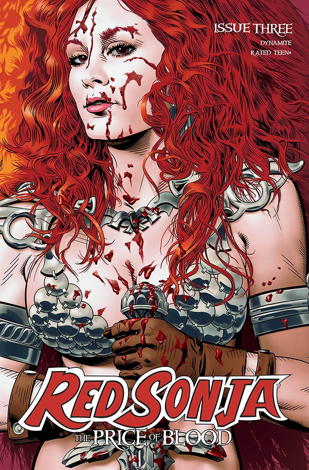 Red Sonja Price Of Blood #3 Cvr B Golden Dynamite Comic Book