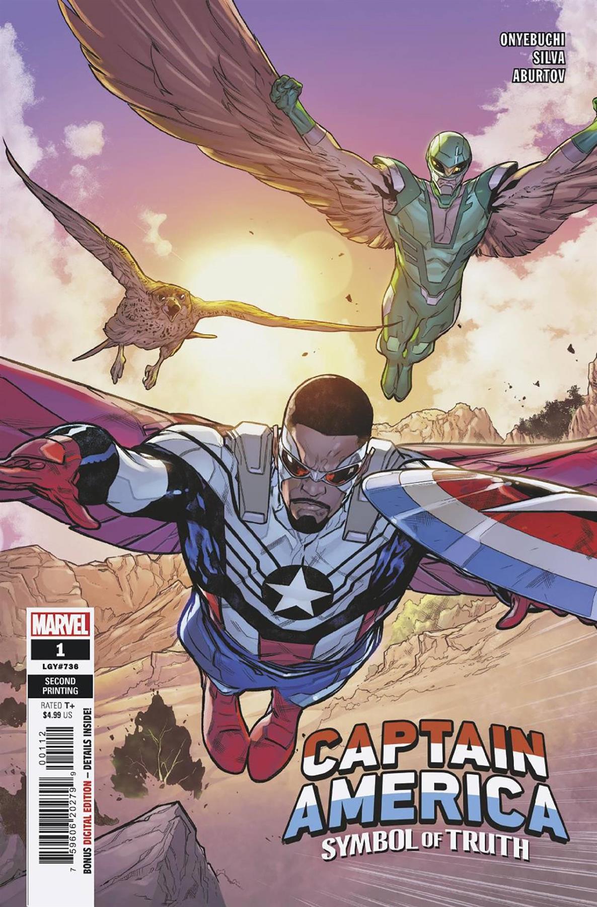 Captain America Symbol Of Truth #1 2nd Ptg Silva Var Marvel Prh Comic Book