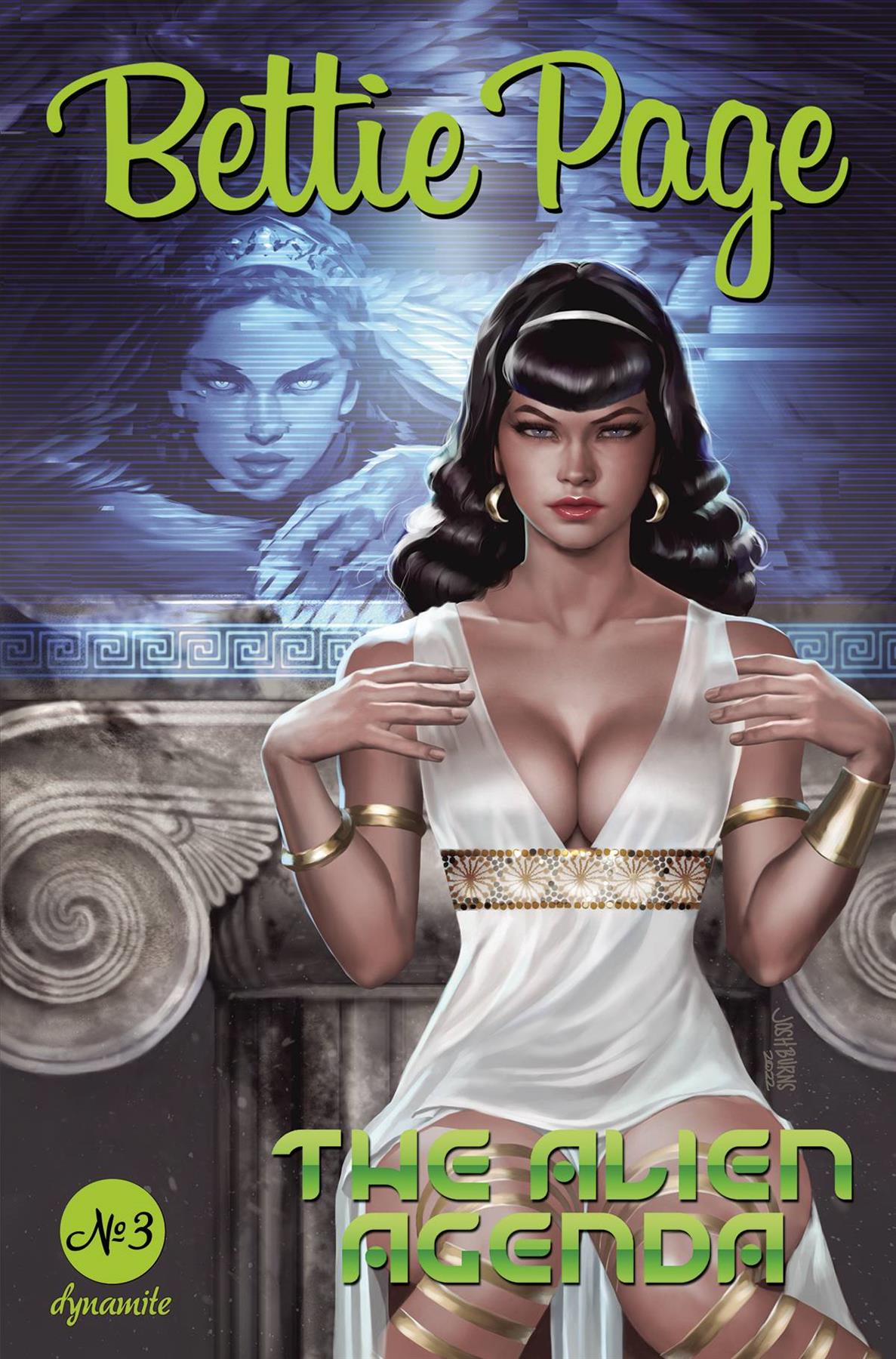 Bettie Page Alien Agenda #3 Cvr B Burns (Cvr B Burns) Dynamite Comic Book 2022