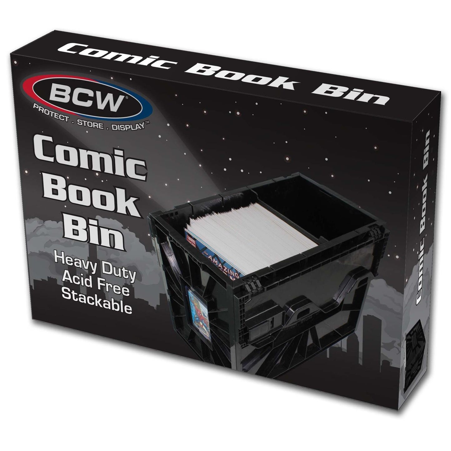 Short Comic Book Bin Black