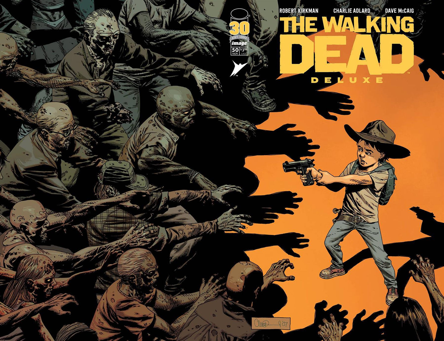 Walking Dead Dlx #50 Cvr B Wraparound Adlard & Mccaig (mr) Image Comics Comic Book