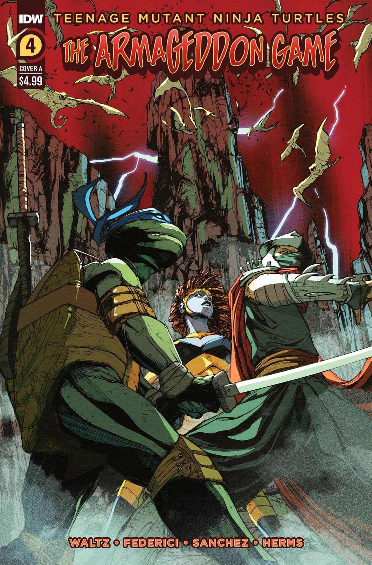 Tmnt Armageddon Game #4 Cvr A Federici (mr) Idw Publishing Comic Book