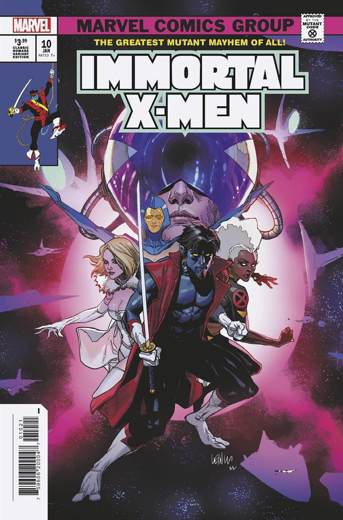 Immortal X-men #10 Yu Classic Homage Var Marvel Prh Comic Book