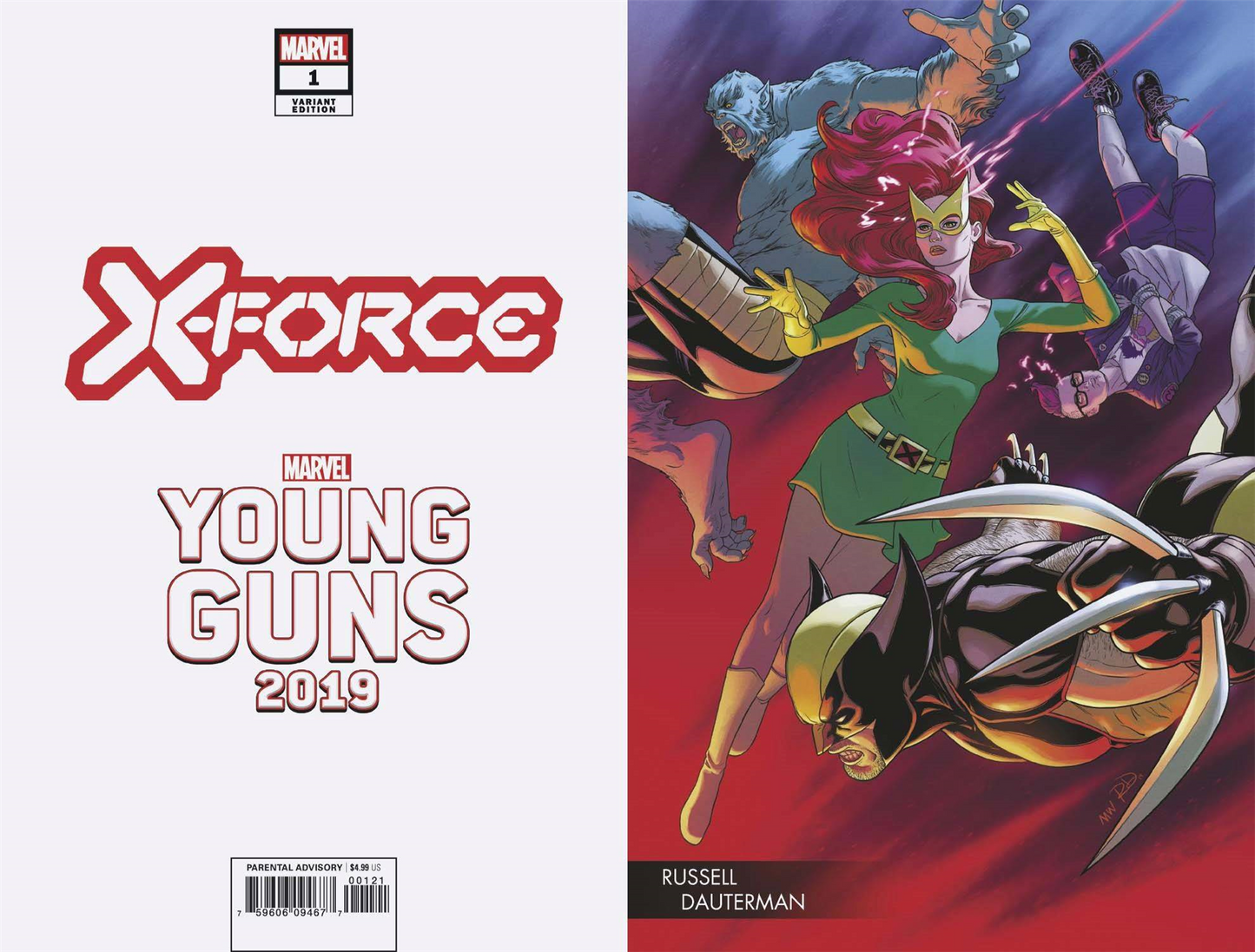 X-force #1 Dauterman Young Guns Var Dx (Dauterman Young Guns Var Dx) Marvel Comics Comic Book