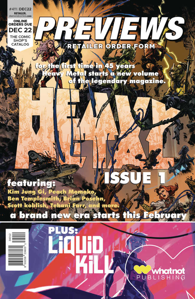 Previews #413 Feb 2023 Retailer Order Form Extras