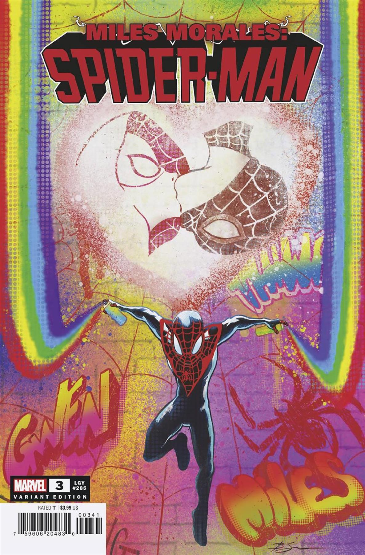 Miles Morales Spider-man #3 Graffiti Var (Graffiti Var) Marvel Prh Comic Book 2023