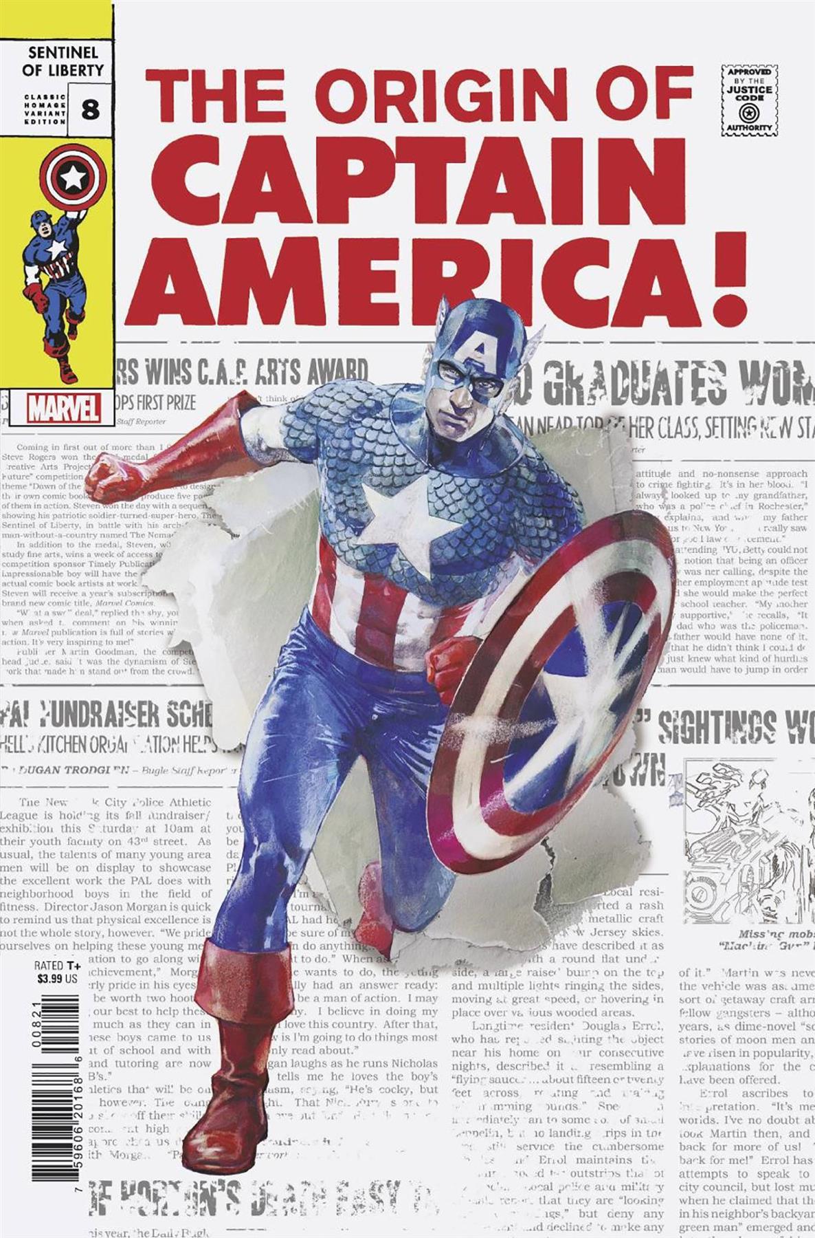Captain America Sentinel Of Liberty #8 Classic Homage Var (Classic Homage Var) Marvel Prh Comic Book 2023
