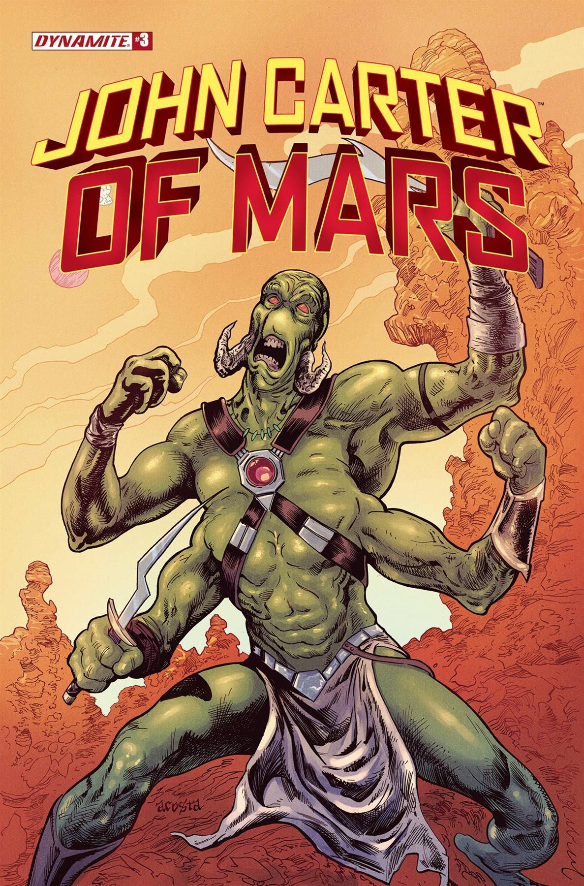 John Carter Of Mars #3 Cvr A Acosta Dynamite Comic Book