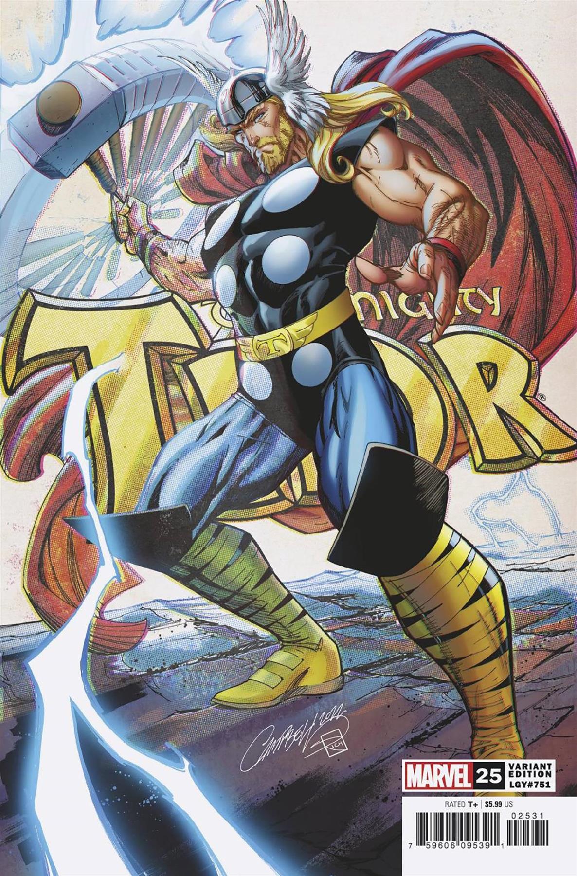 Thor #25 Js Campbell Var (Js Campbell Var) Marvel Prh Comic Book 2022