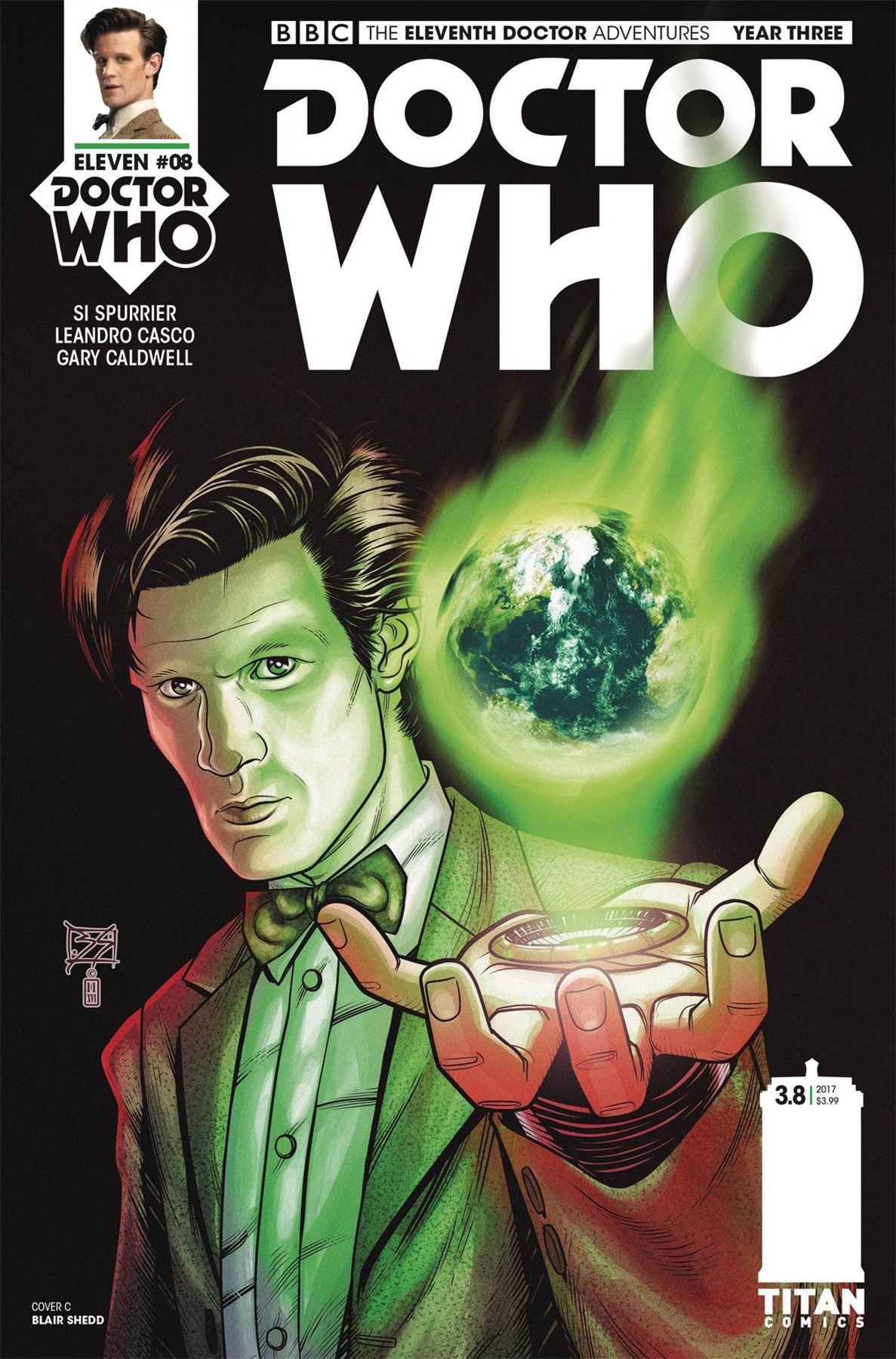 Doctor Who 11th Year Three #8 Cvr A Shedd (Cvr A Shedd) Titan Comics Comic Book