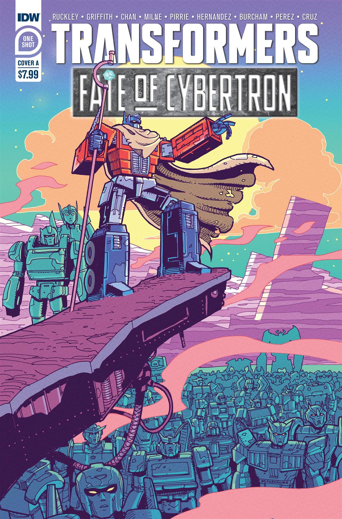 Transformers Fate Of Cybertron Cvr A Brokenshire Idw Publishing Comic Book