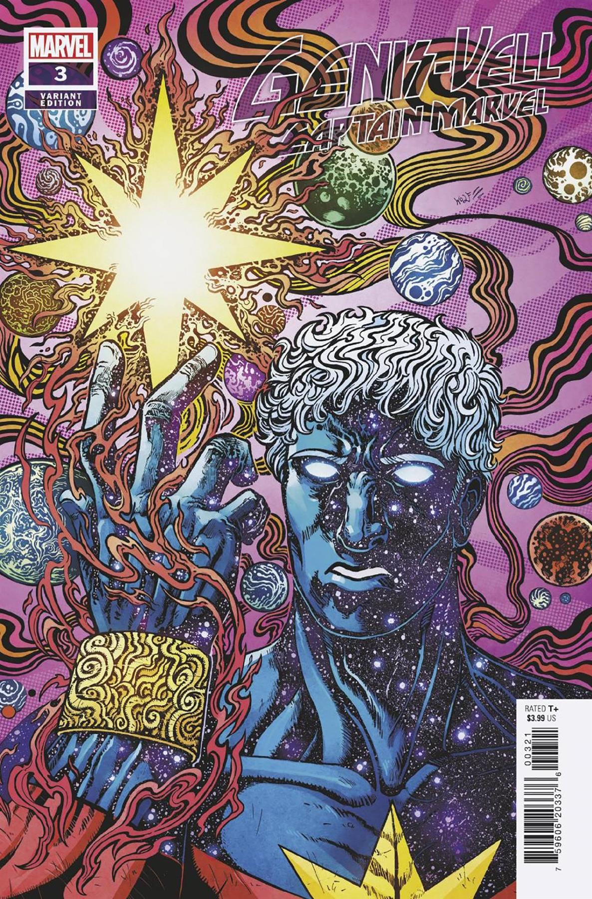 Genis-vell Captain Marvel #3 (Wolf Var) Marvel Prh Comic Book 2022