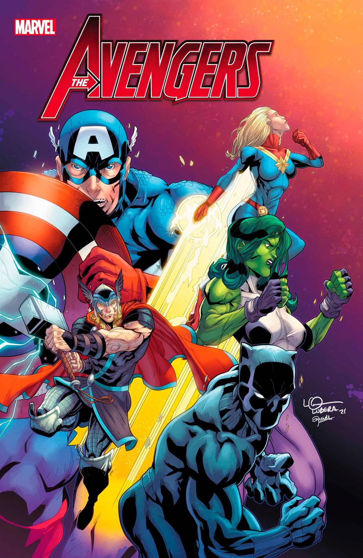 Avengers #52 Lubera Var Marvel Prh Comic Book 2022