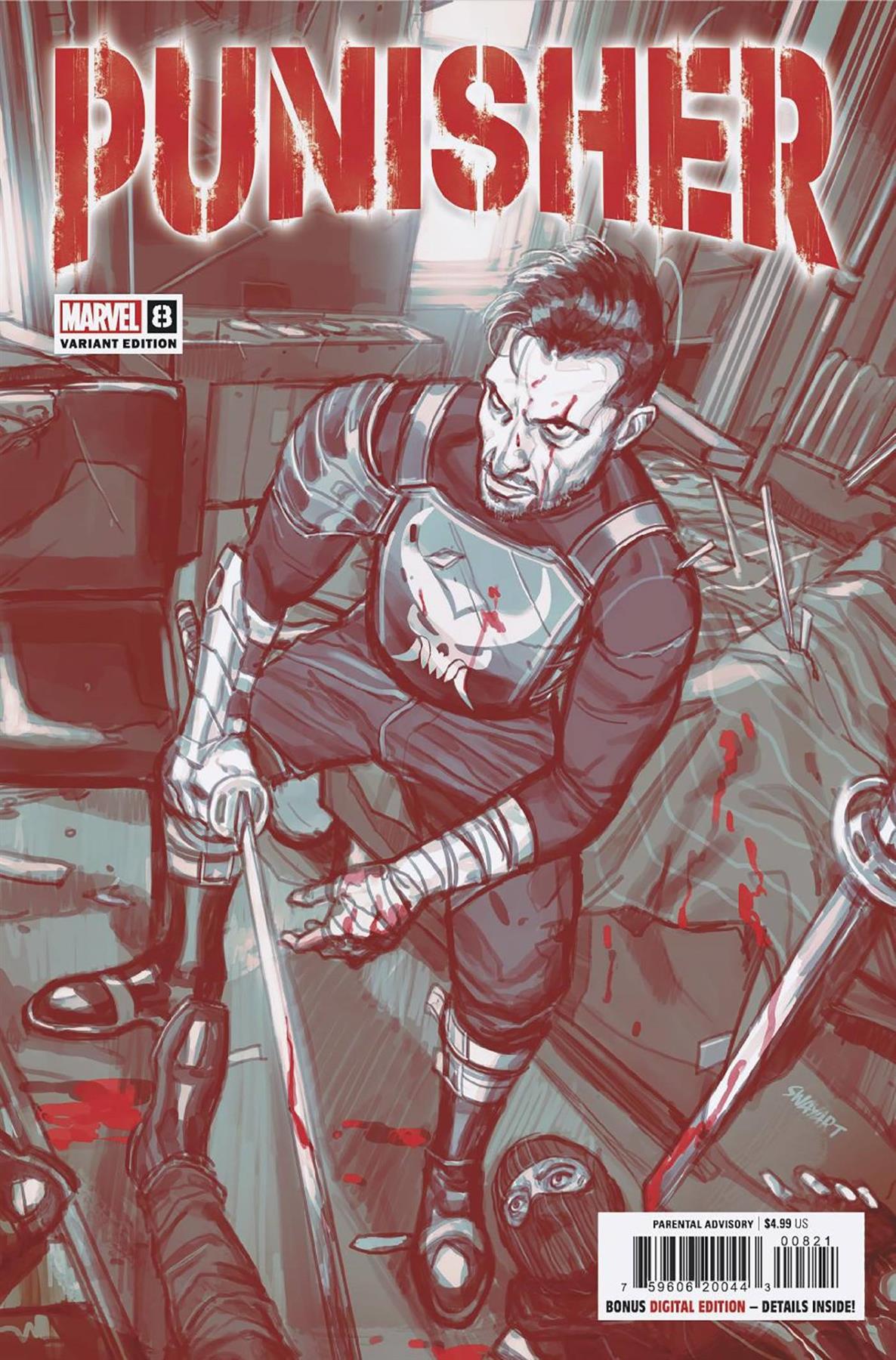 Punisher #8 Sway Var (Sway Var) Marvel Prh Comic Book 2022
