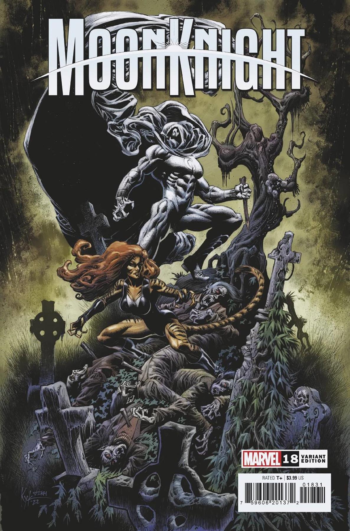 Moon Knight #18 25 Copy Incv Hotz Var (25 Copy Incv Hotz Var) Marvel Prh Comic Book 2022