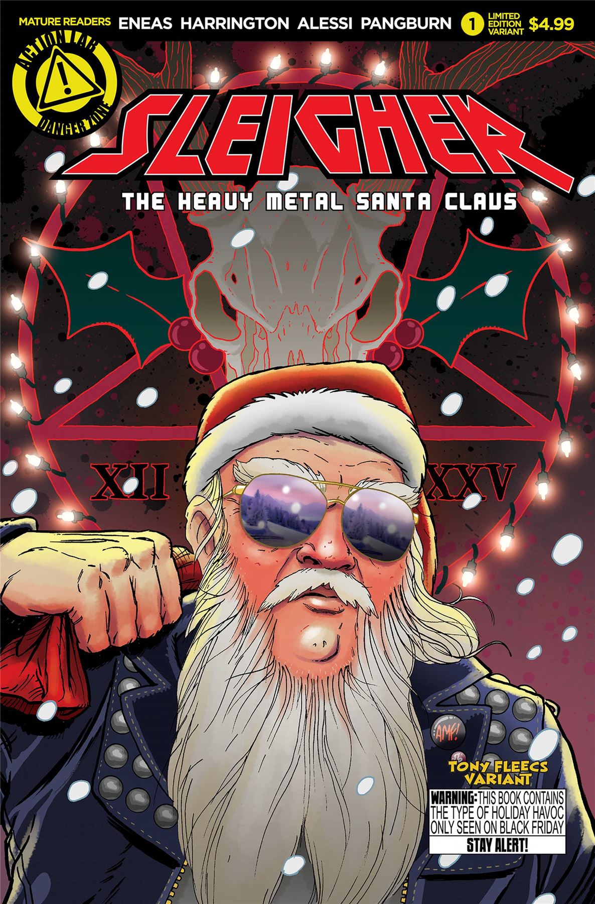 Sleigher Heavy Metal Santa Claus #1 (Cvr B Fleecs) Action Lab - Danger Zone Comic Book