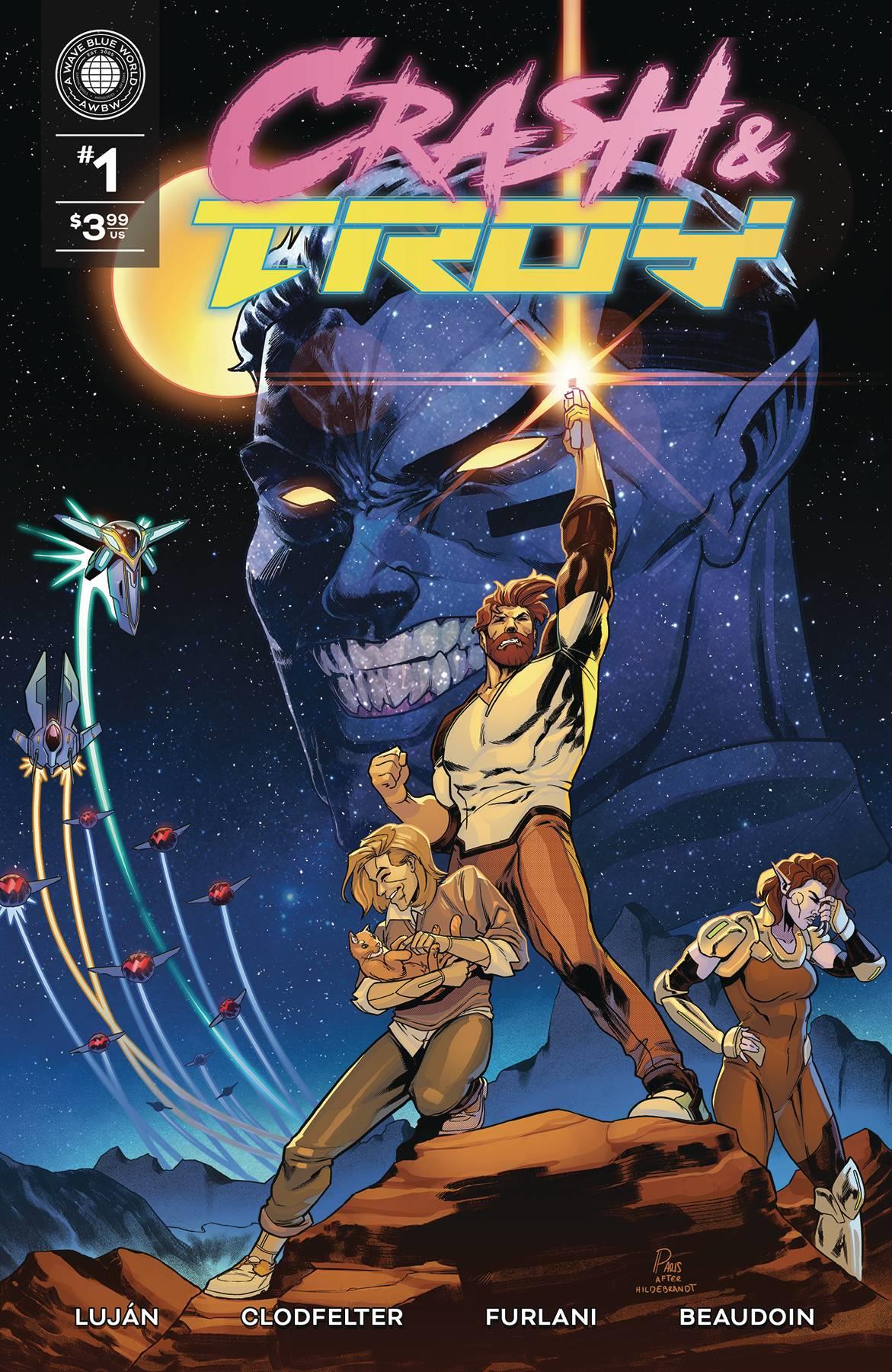 Crash & Troy #1 (of 4) Cvr B Paris Alleyne A Wave Blue World Inc Comic Book