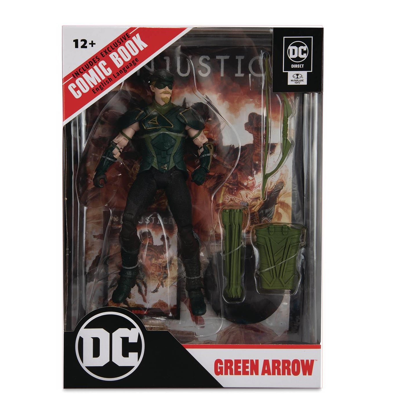 Dc Direct Injustice 2 Green Arrow 7in Action Figure W/comic