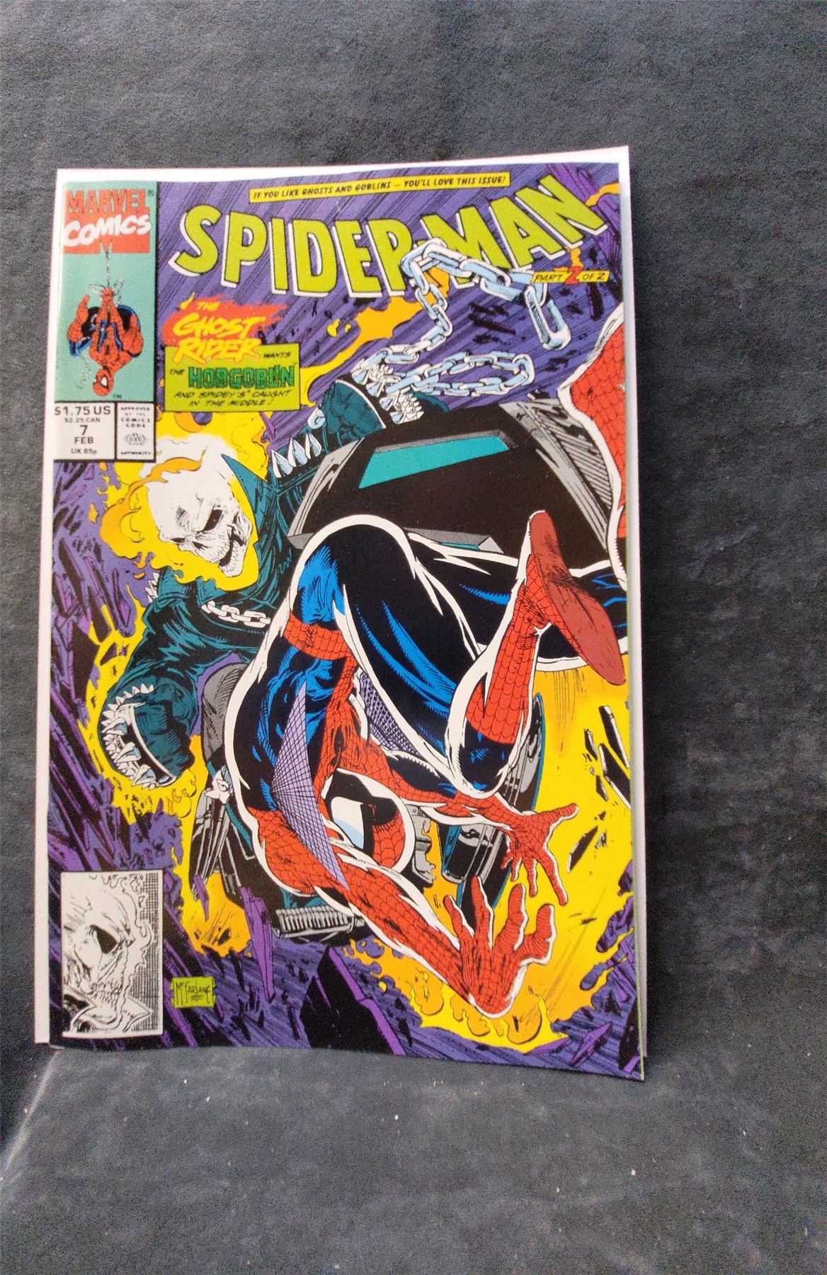 Spider-Man #7 Direct Edition 1991 marvel Comic Book