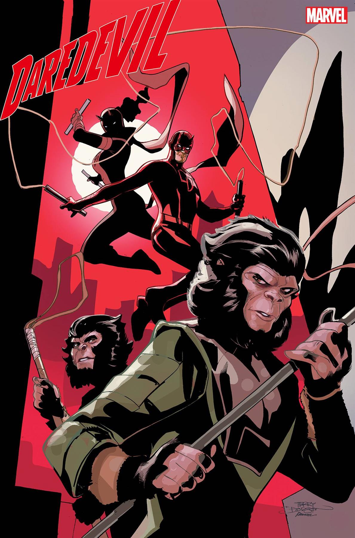 Daredevil #8 Dodson Planet Of The Apes Var (Dodson Planet Of The Apes Var) Marvel Prh Comic Book 2023