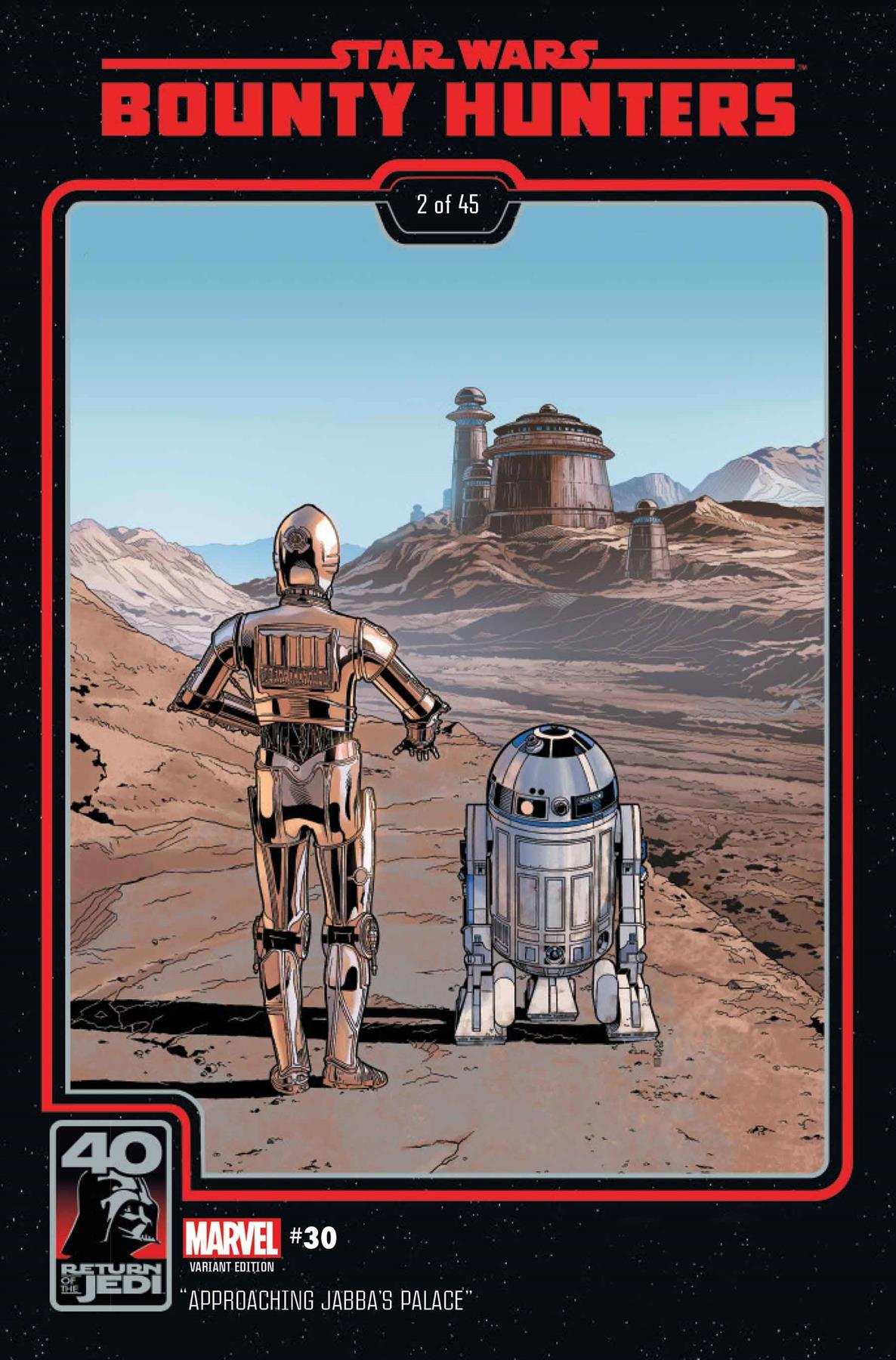 Star Wars Bounty Hunters #30 Return Jedi 40th Anniv Var Marvel Prh Comic Book