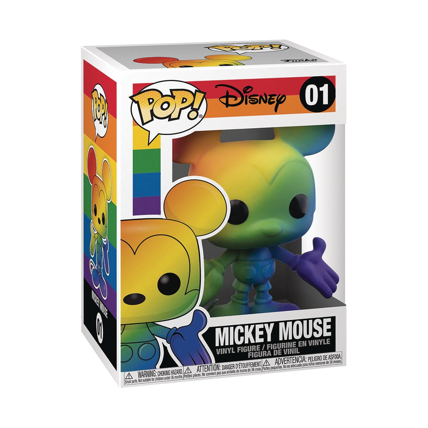 Pop Disney Pride Mickey Mouse Rainbow Vinyl Figure