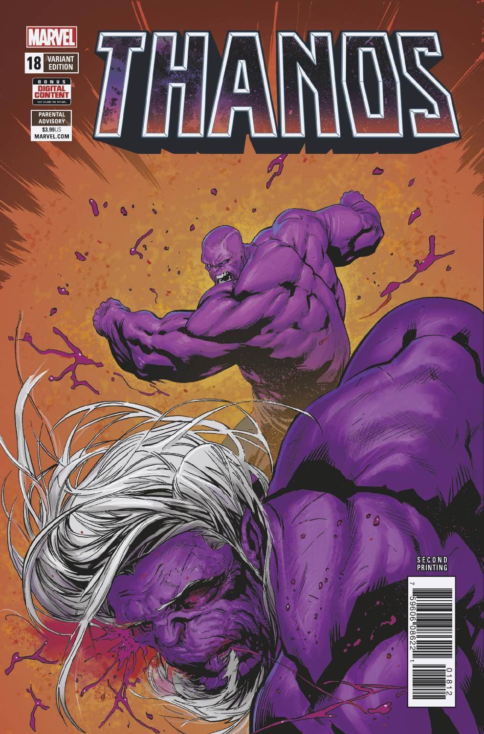 Thanos #18 2th Ptg Shaw Var Leg Marvel Comics Comic Book