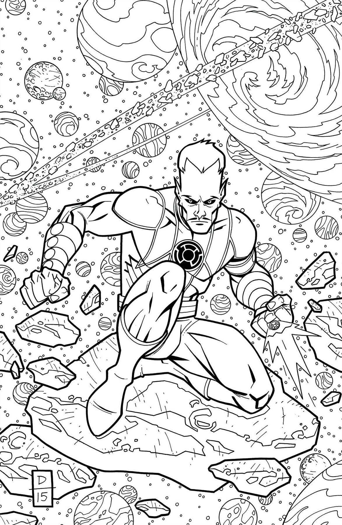 Sinestro #19 Adult Coloring Book Var Ed (Adult Coloring Book Var Ed) DC Comics Comic Book