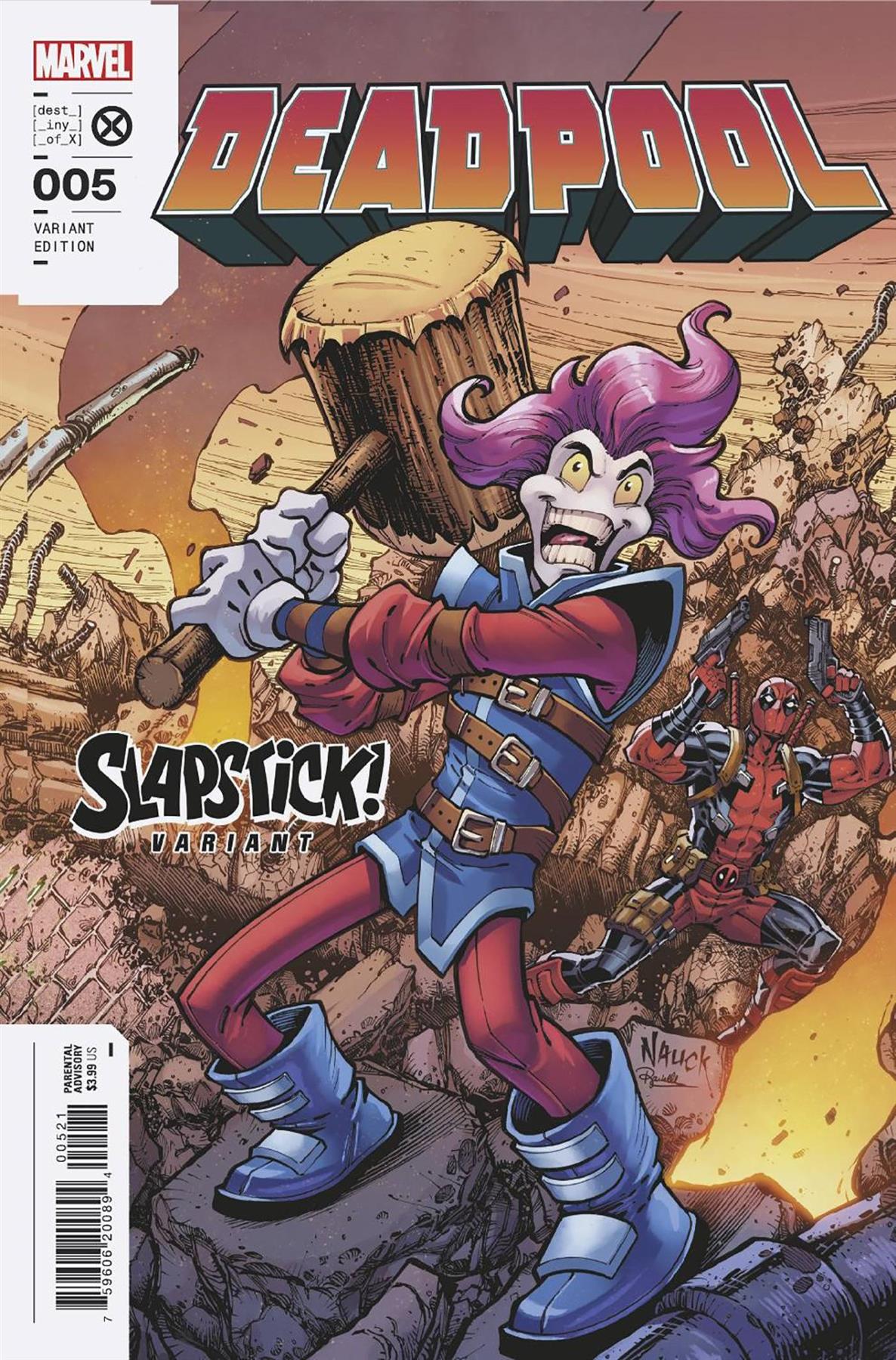 Deadpool #5 Nauck Slapstick Var (Nauck Slapstick Var) Marvel Prh Comic Book 2023