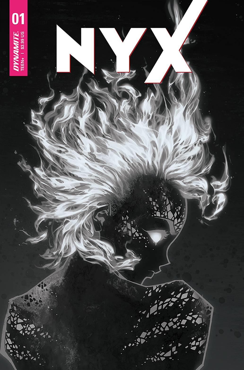 Nyx #1 Cvr F 10 Copy Incv Besch B&w Dynamite Comic Book