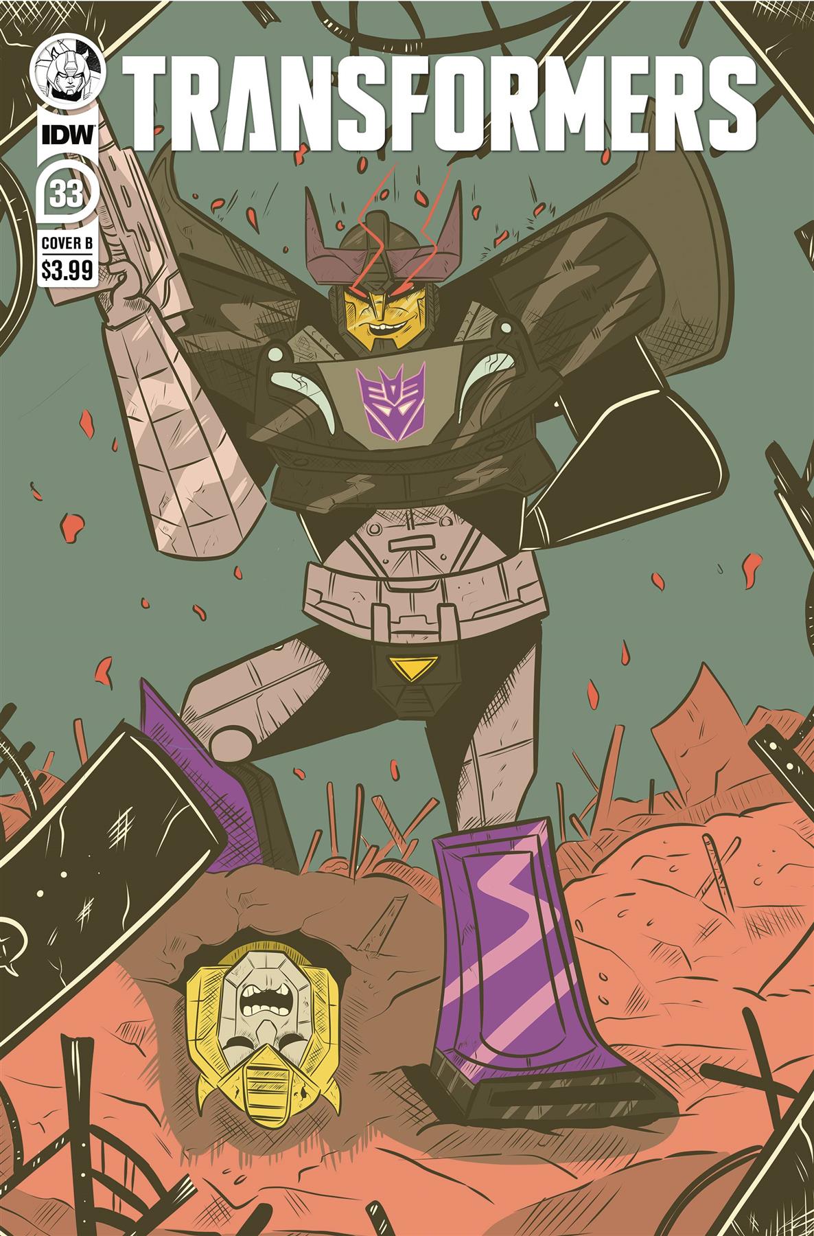 Transformers #33 Cvr B Lane Lloyd Idw Publishing Comic Book