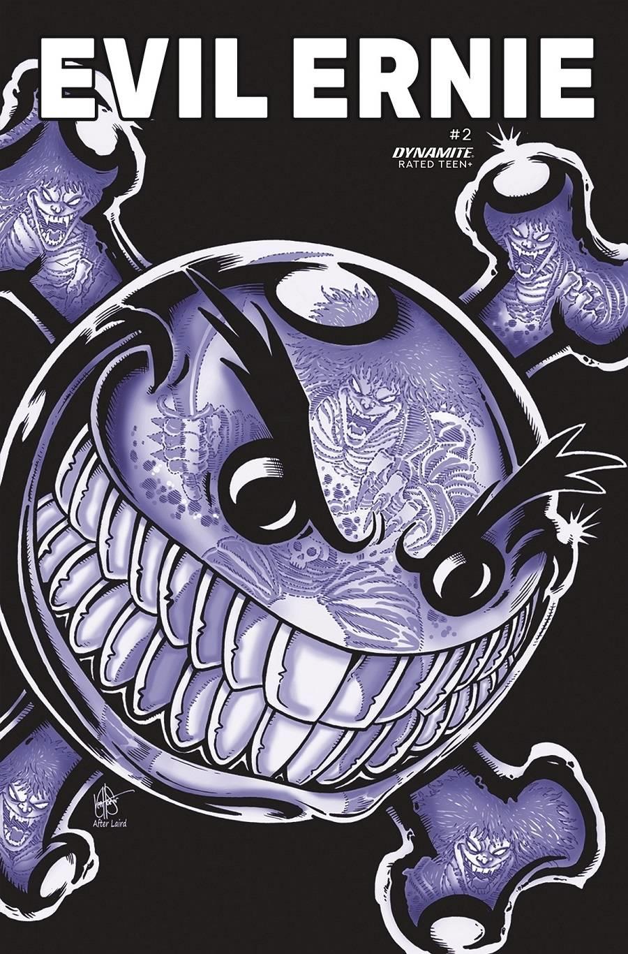Evil Ernie #2 Cvr G Foc Tmnt Homage Haeser Original Dynamite Comic Book
