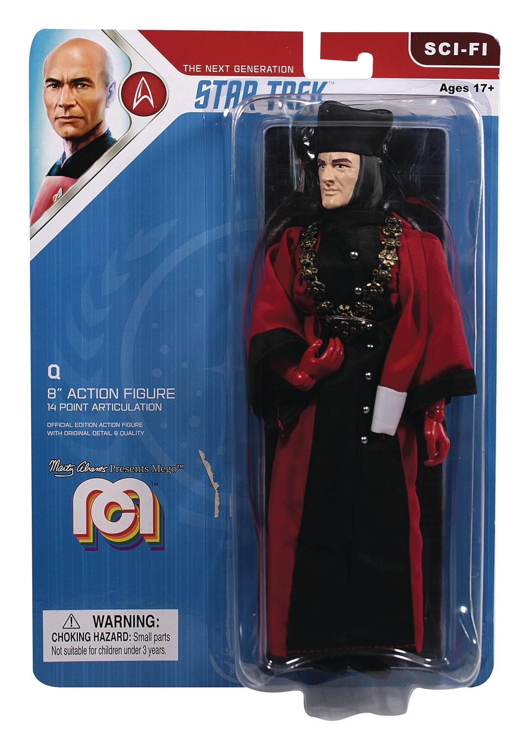 Mego Sci-fi Star Trek Tng Q 8in Action Figure