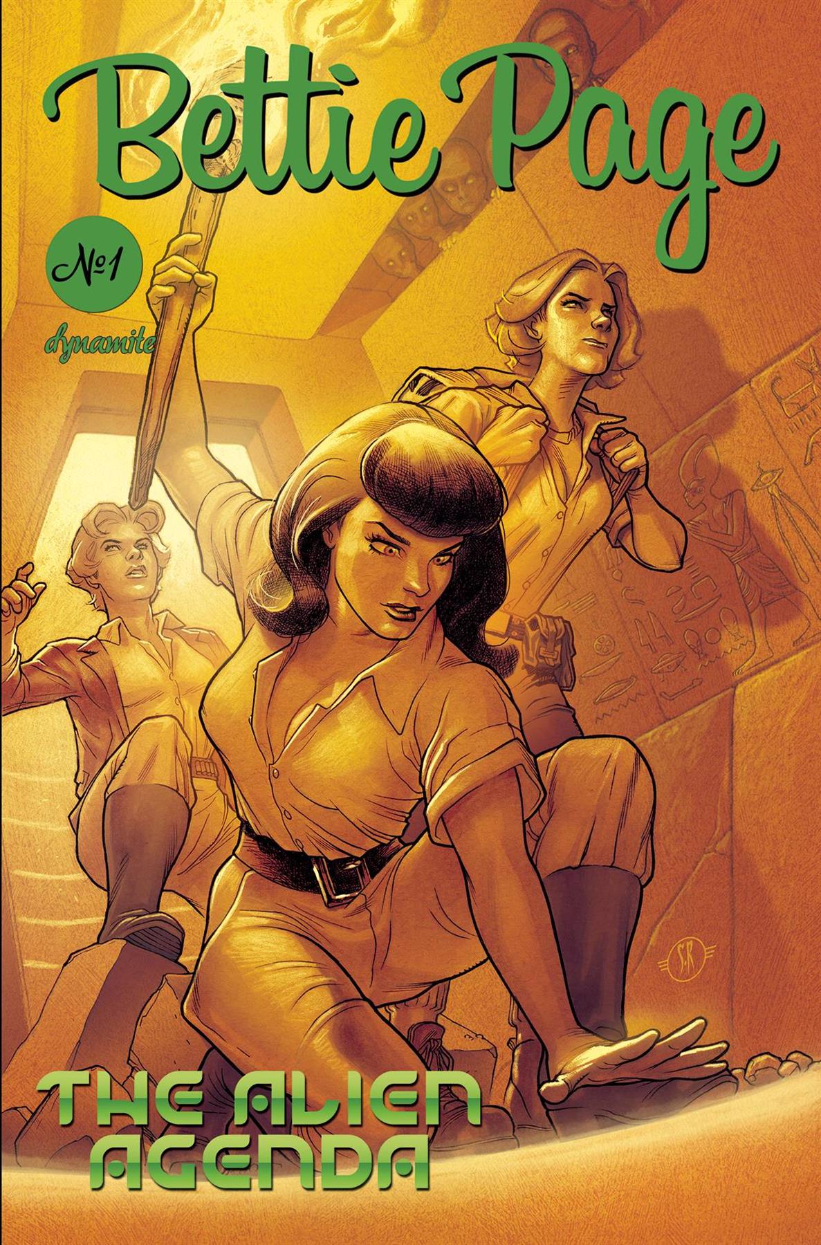 Bettie Page Alien Agenda #2 Cvr C Roux Dynamite Comic Book