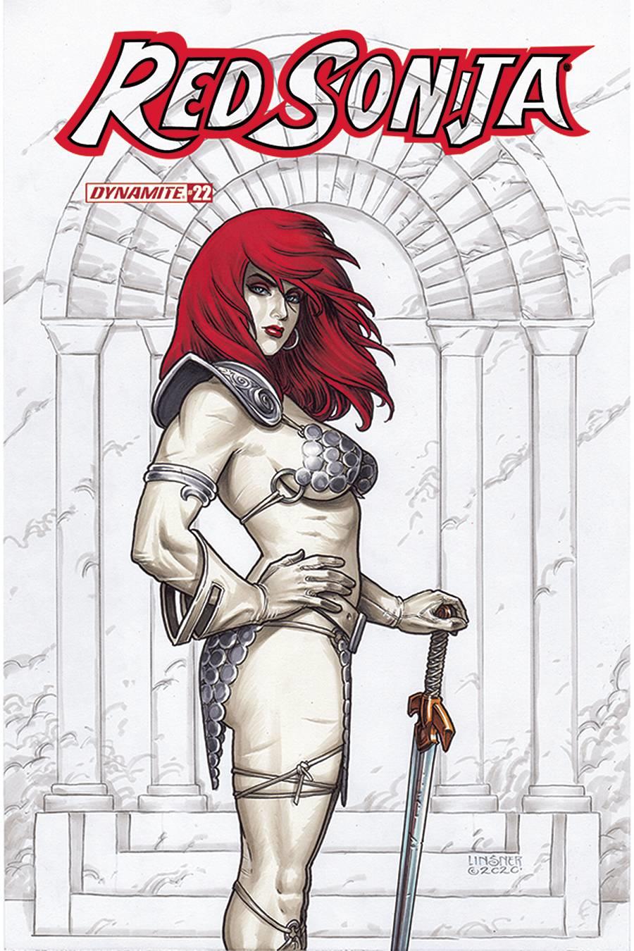 Red Sonja #22 Cvr B Linsner (Cvr B Linsner) Dynamite Comic Book 2020
