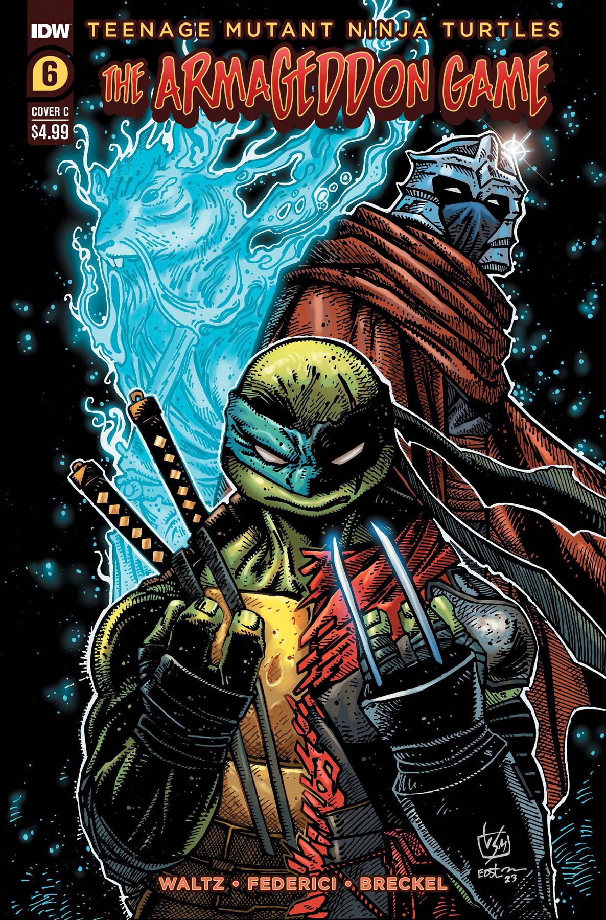 Tmnt Armageddon Game #6 Cvr C Eastman Idw Publishing Comic Book