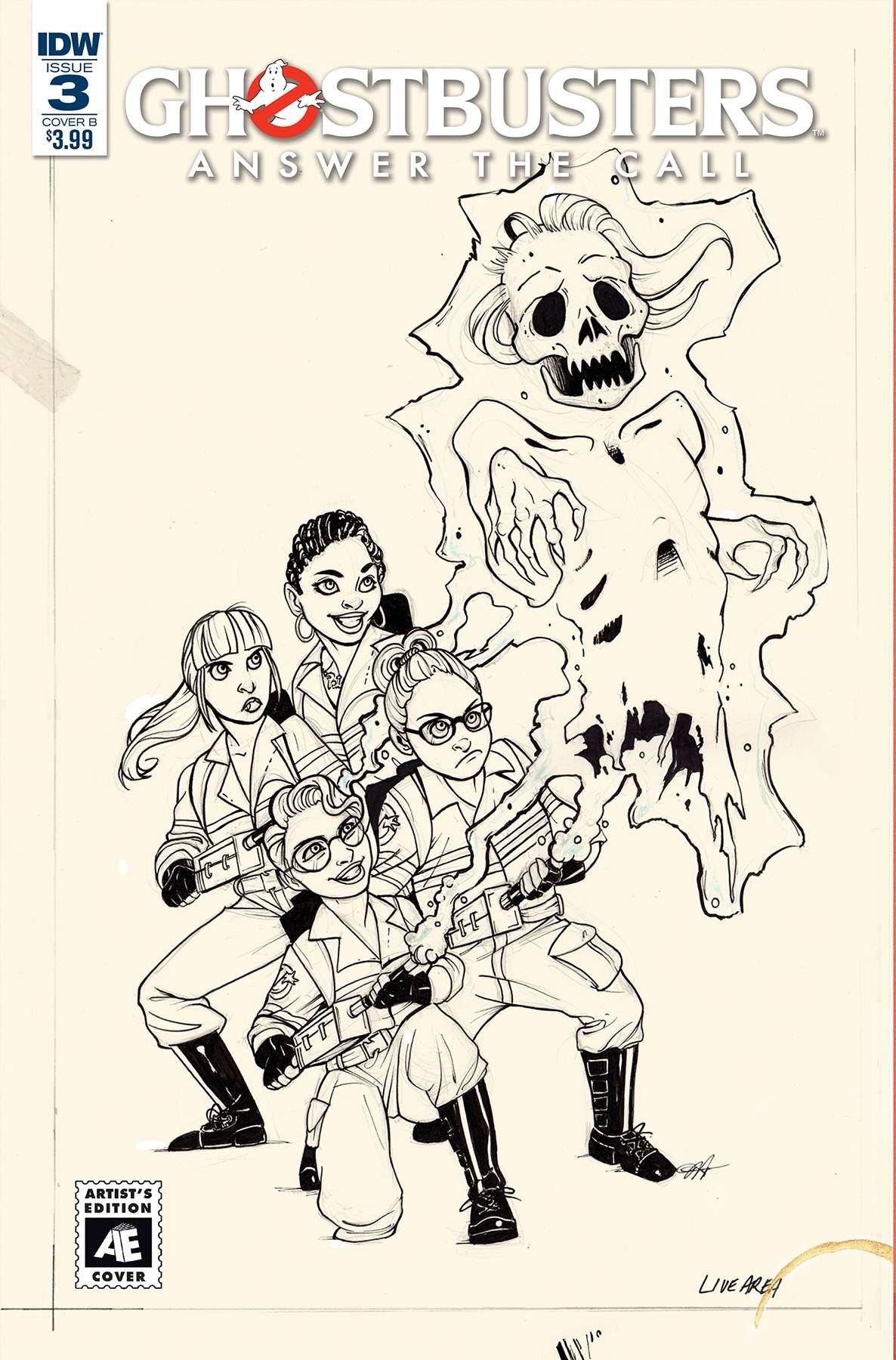 Ghostbusters Answer The Call #3 (Cvr B Artist Ed Hickman) Idw Publishing Comic Book