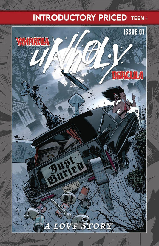 Vampirella Dracula Unholy #1 Cvr A Intro Priced (c: 0-1-2) Dynamite Comic Book