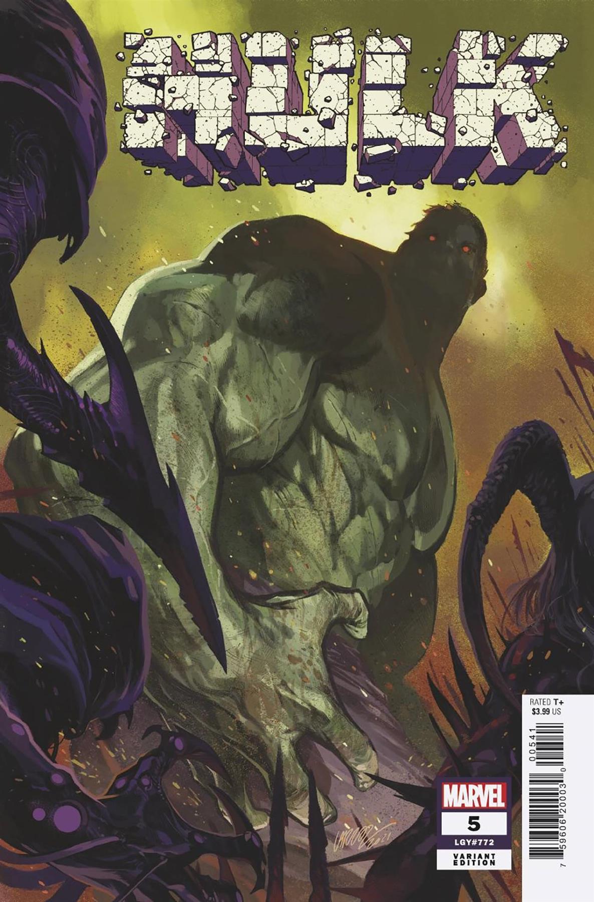 Hulk #5 Larraz Var (Larraz Var) Marvel Prh Comic Book 2022
