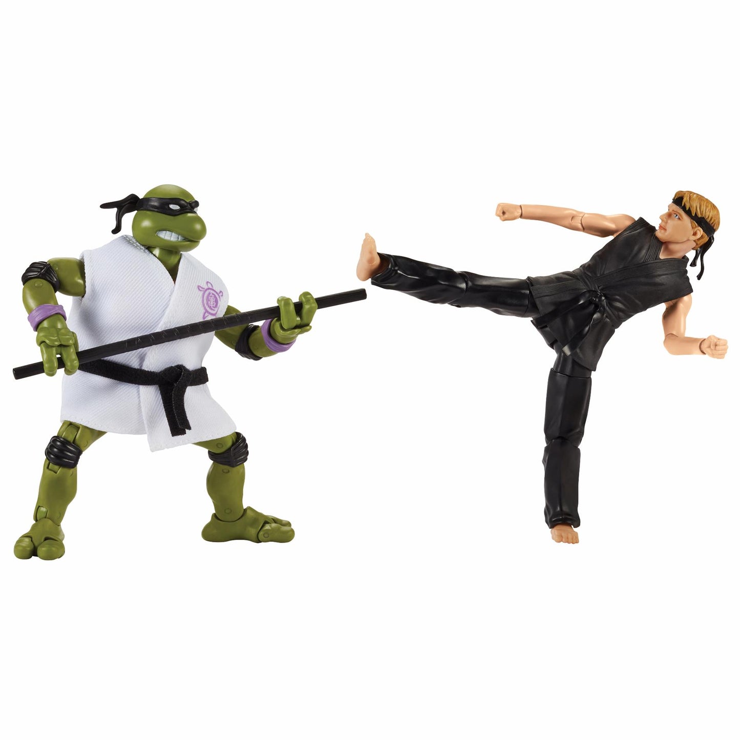 Tmnt X Cobra Kai Donatello Vs Johnny Lawrence Action Figure 2pk