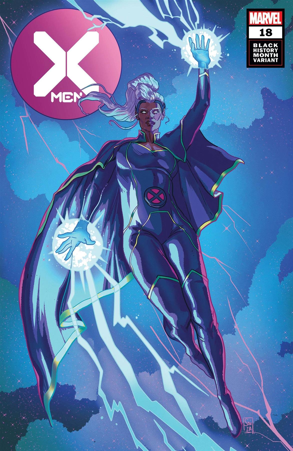X-men #18 Souza Storm Black History Month Var Marvel Comics Comic Book